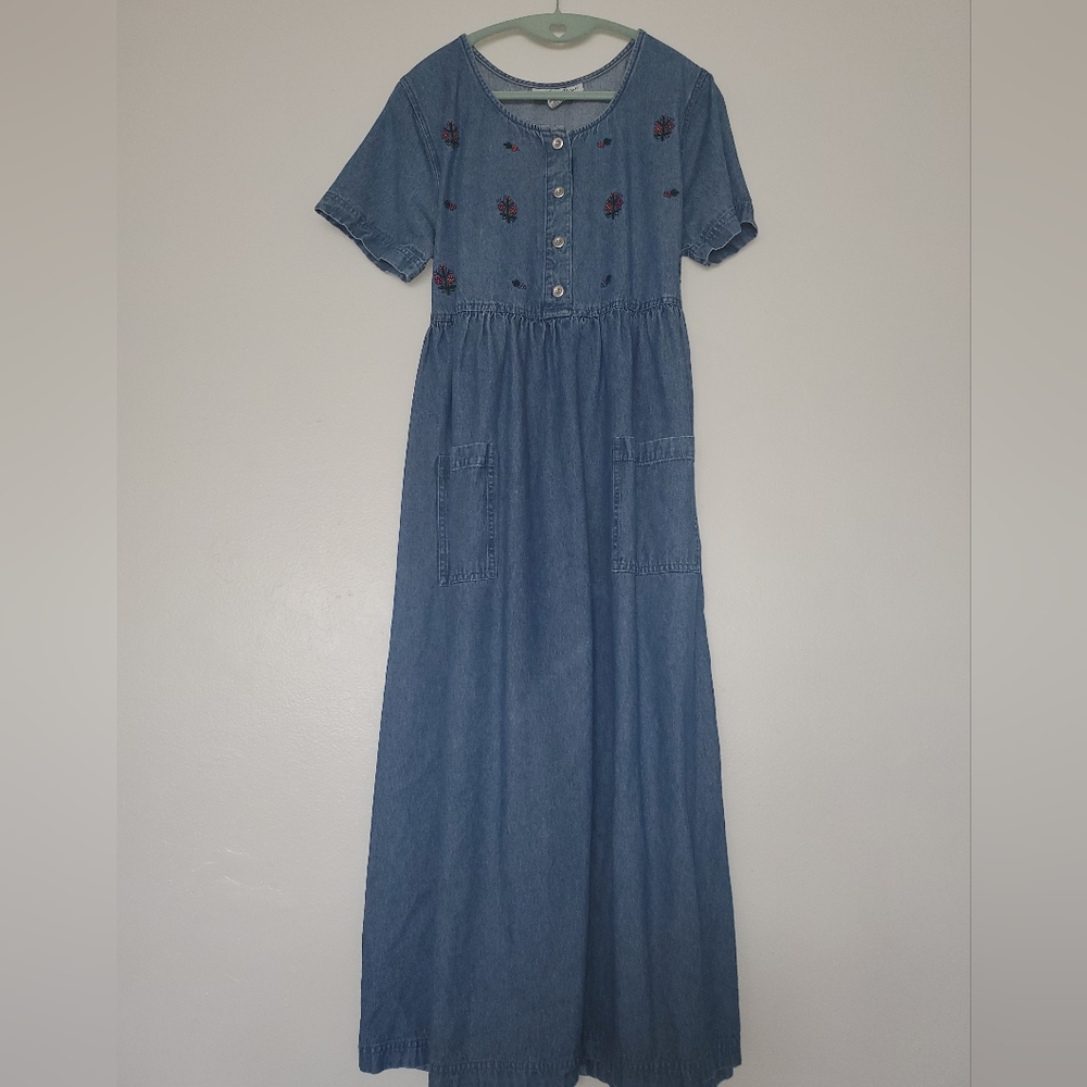 Vintage Denim Dress - Picture 2 of 8